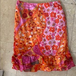 RARE M MISSONI FLORAL SKIRT MINI 40
